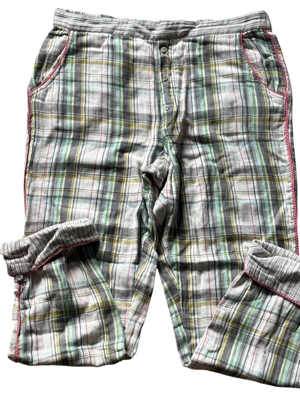 Sundance Womens Lounge Pajama Straight Leg Pants Size Large